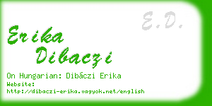 erika dibaczi business card